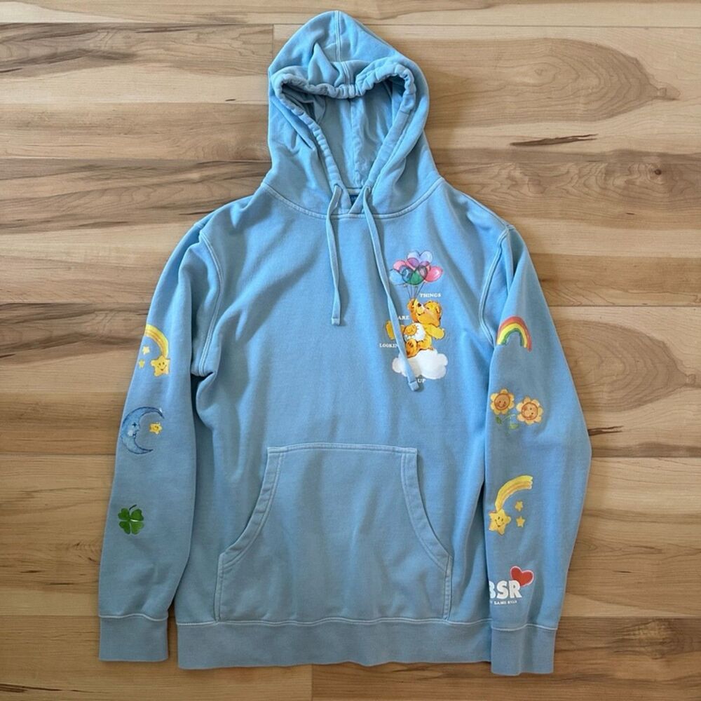 Care Bears x Samii Ryan F/W 2020 Collab Sky Baby Blue Hoodie Womens‎ Size Medium